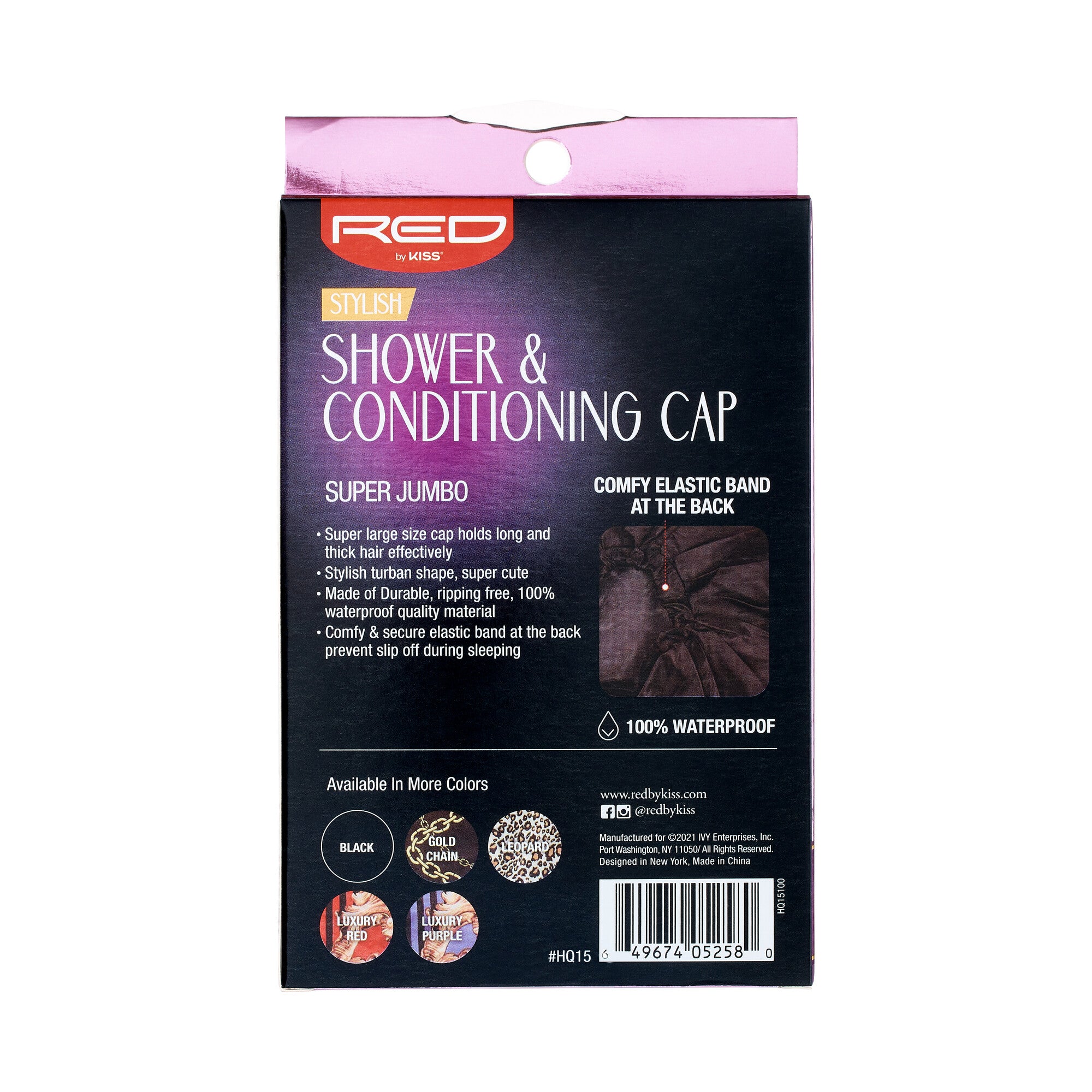 Stylish Shower & Conditioning Cap Ivy Beauty